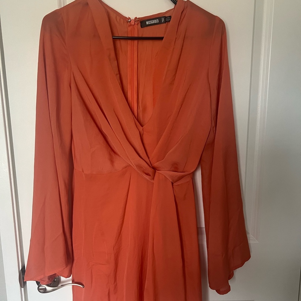 Misguided Coral long dress